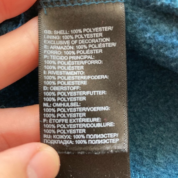 EUC Women’s Ocean Blue North Face Full Zip Jacket Size M - Picture 8 of 13